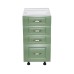 Corp inferior 40 cu 4 sertare Zebra MDF Verde dungi
